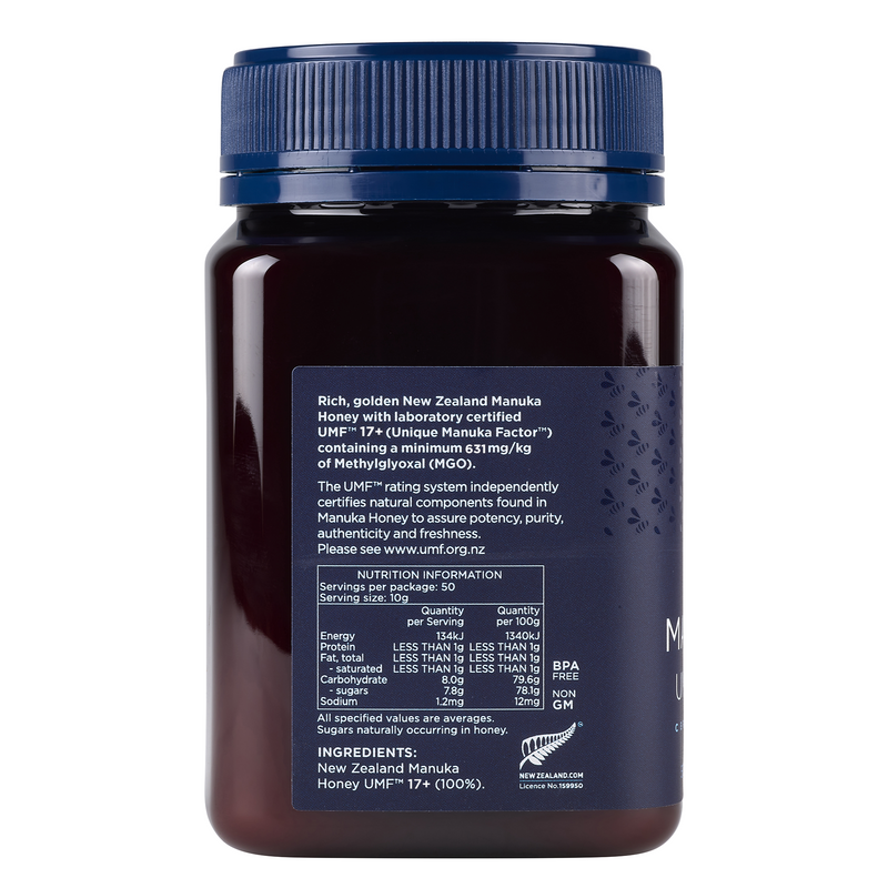 ARATAKI Manuka Honey UMF 17+, MGO 631 mg/kg, 500g