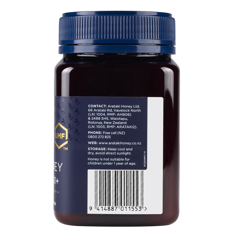 ARATAKI Manuka Honey UMF 17+, MGO 631 mg/kg, 500g